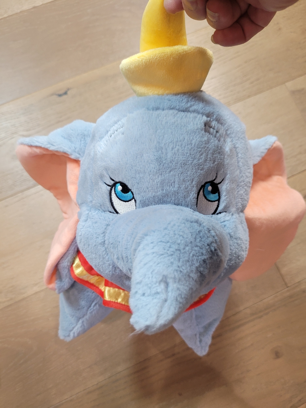 EUC Disney Parks Dumbo Pillow Pet Kids Travel Bedtime Plush Pillow Friend